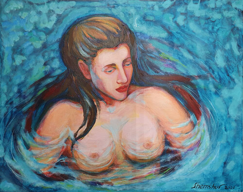 Immersion in Calm by Nata Shemshur, Painting for Sale on Select