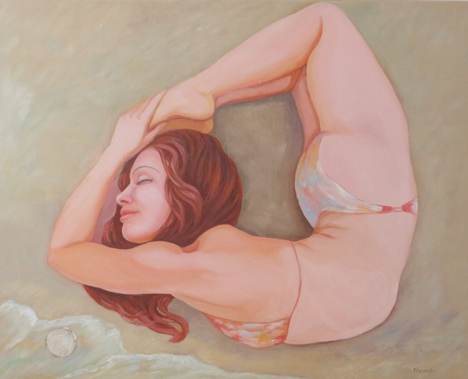 Mermaid Nata Shemshur Original painting for sale