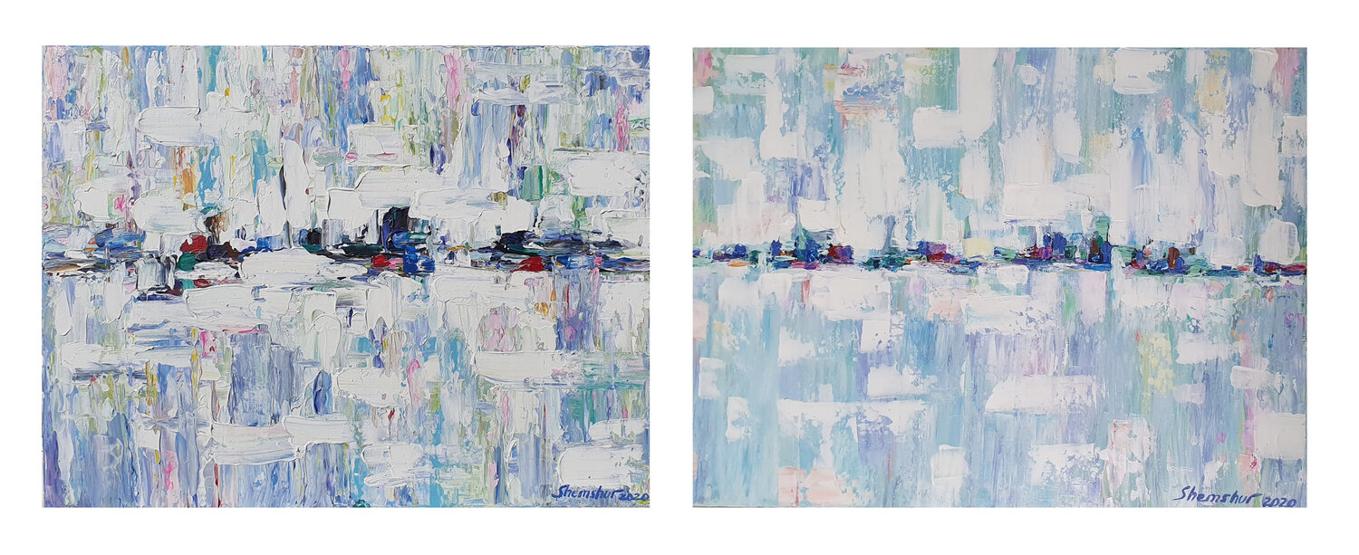Dance of the Ice Floes. Nata Shemshur Original painting for sale