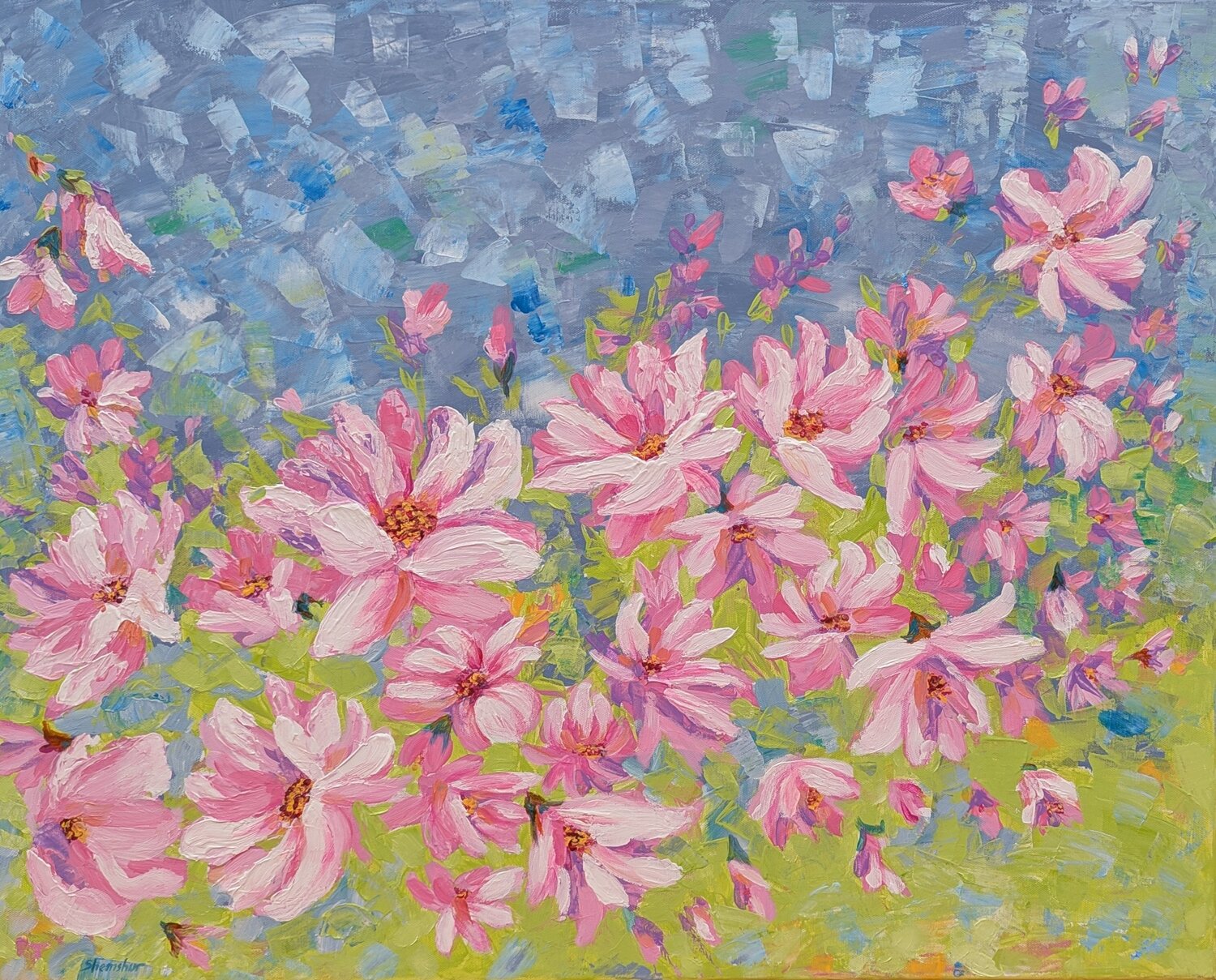 Charming Magnolia Nata Shemshur Original painting for sale