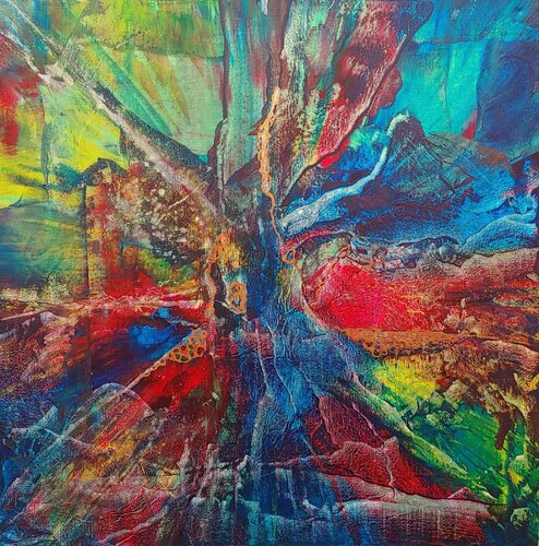 color wordl by Klaus Angeli, Painting for Sale on Select