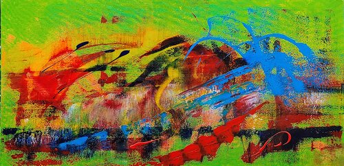 dance of colors by Klaus Angeli, Painting for Sale on Select
