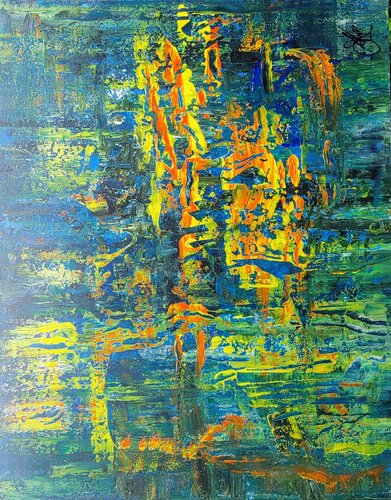 green orange by Klaus Angeli, Painting for Sale on Select
