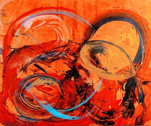 circling by Klaus Angeli, Painting for Sale on Select