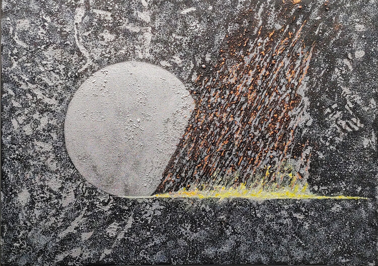 coopper rain Klaus Angeli Original painting for sale