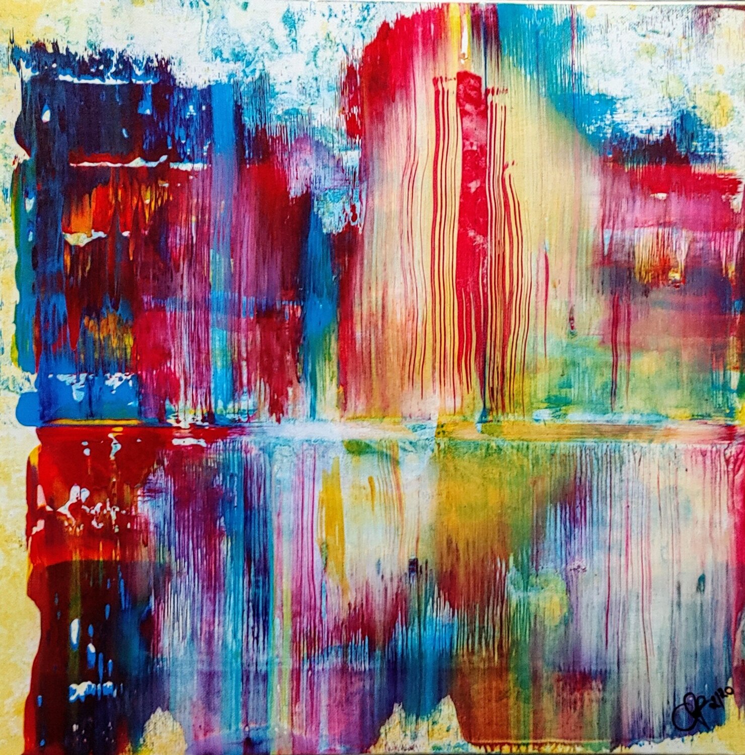 divided Klaus Angeli Original painting for sale