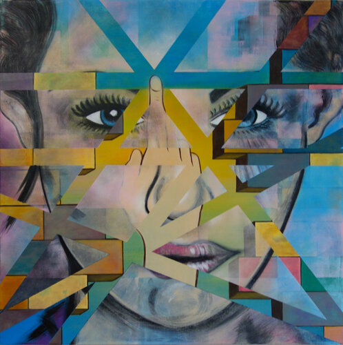 Trapped lady by Veronika Ban, Painting for Sale on Select