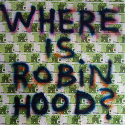 Where is Robin Hood? by Veronika Ban, Painting for Sale on Select