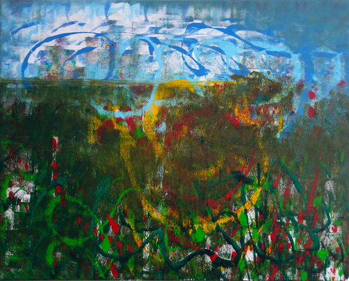 Abstract Landscape by Veronika Ban, Painting for Sale on Select