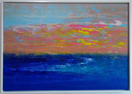Abstract magical horizon by Veronika Ban, Painting for Sale on Select