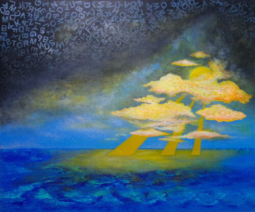 Emotional Mental Landscape by Veronika Ban, Painting for Sale on Select