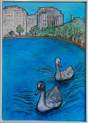 Morning walk spot by Veronika Ban, Painting for Sale on Select