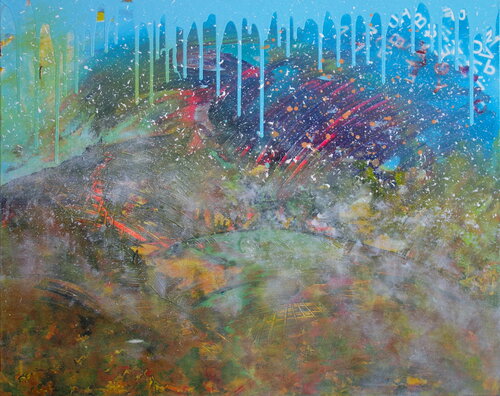 Snowstorm in spring by Veronika Ban, Painting for Sale on Select