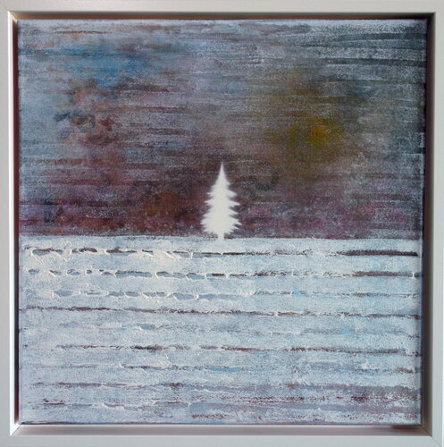 Poetic Winter Landscape von Veronika Ban, Malerei kaufen auf Select