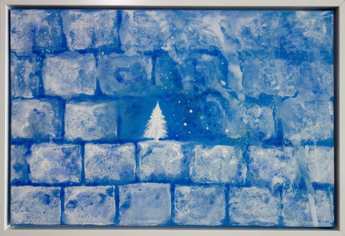 Blue winter by Veronika Ban, Painting for Sale on Select