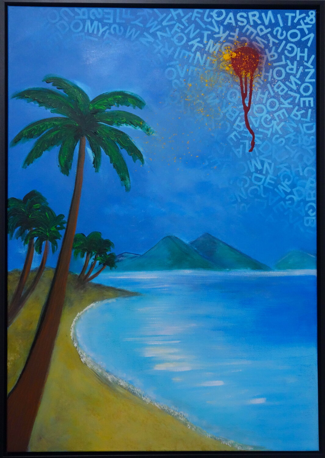 Beach story Veronika Ban Original painting for sale