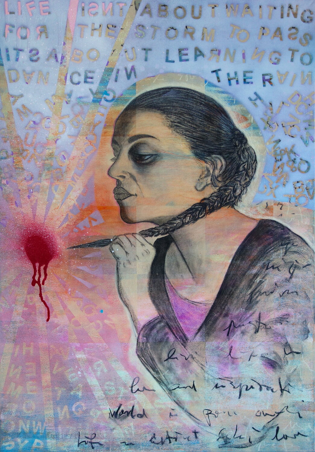 Artist Portrait Veronika Ban Original painting for sale