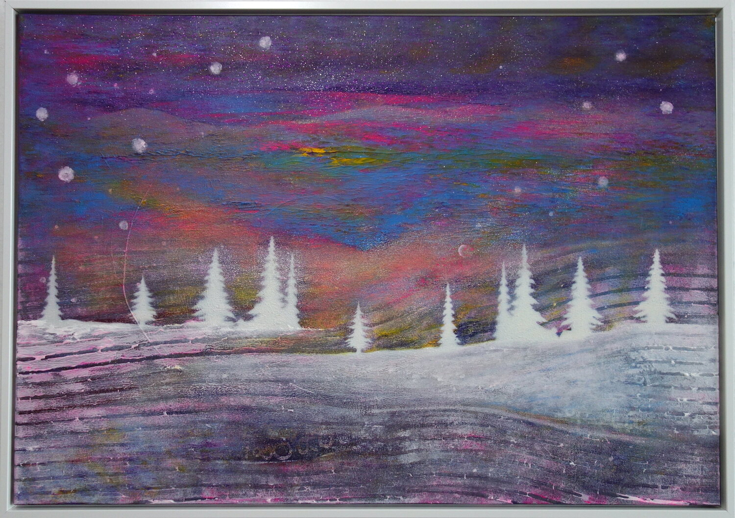 Magic Winter Touch Veronika Ban Original painting for sale