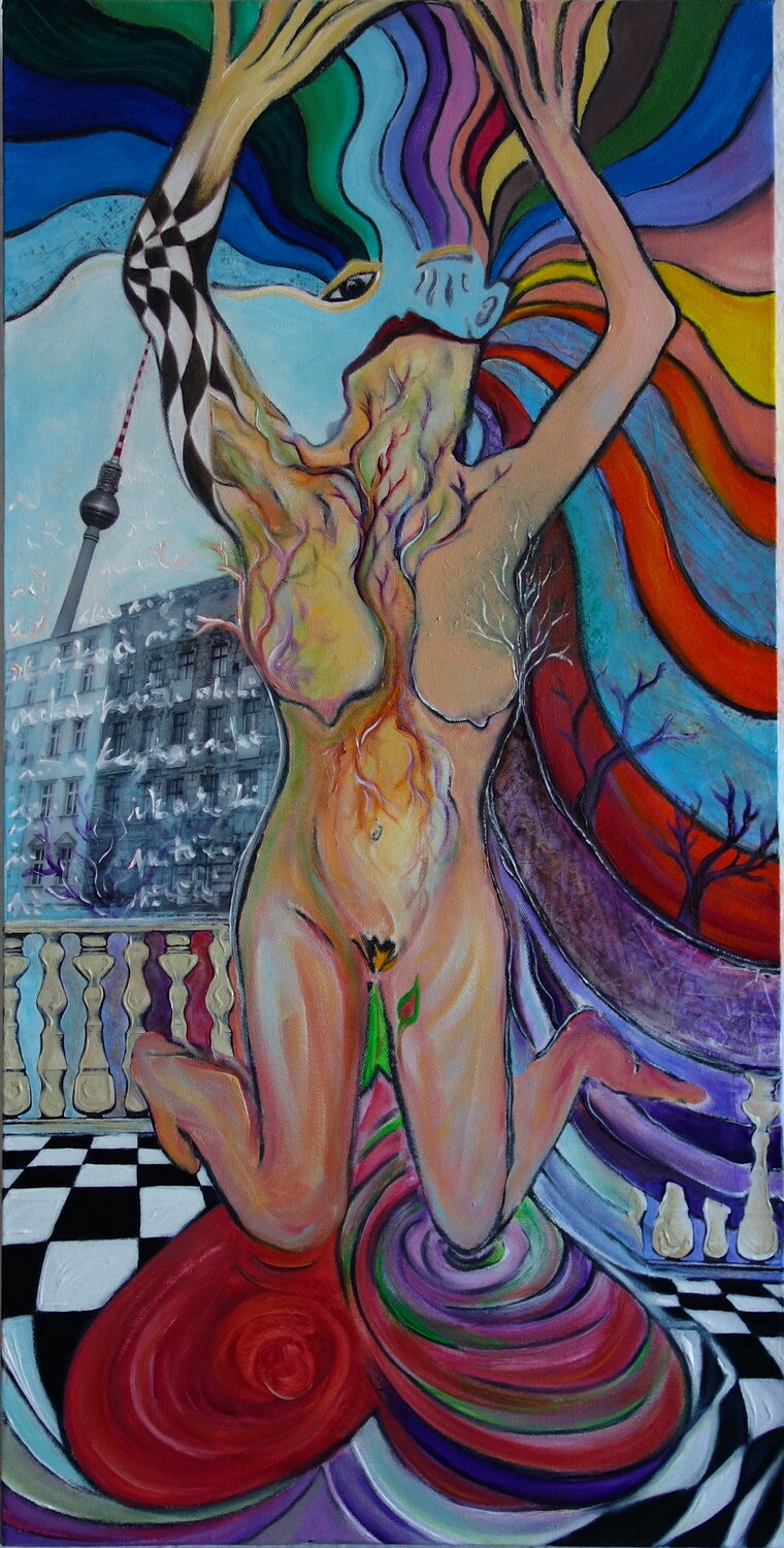 Addicted to Berlin Veronika Ban Original painting for sale