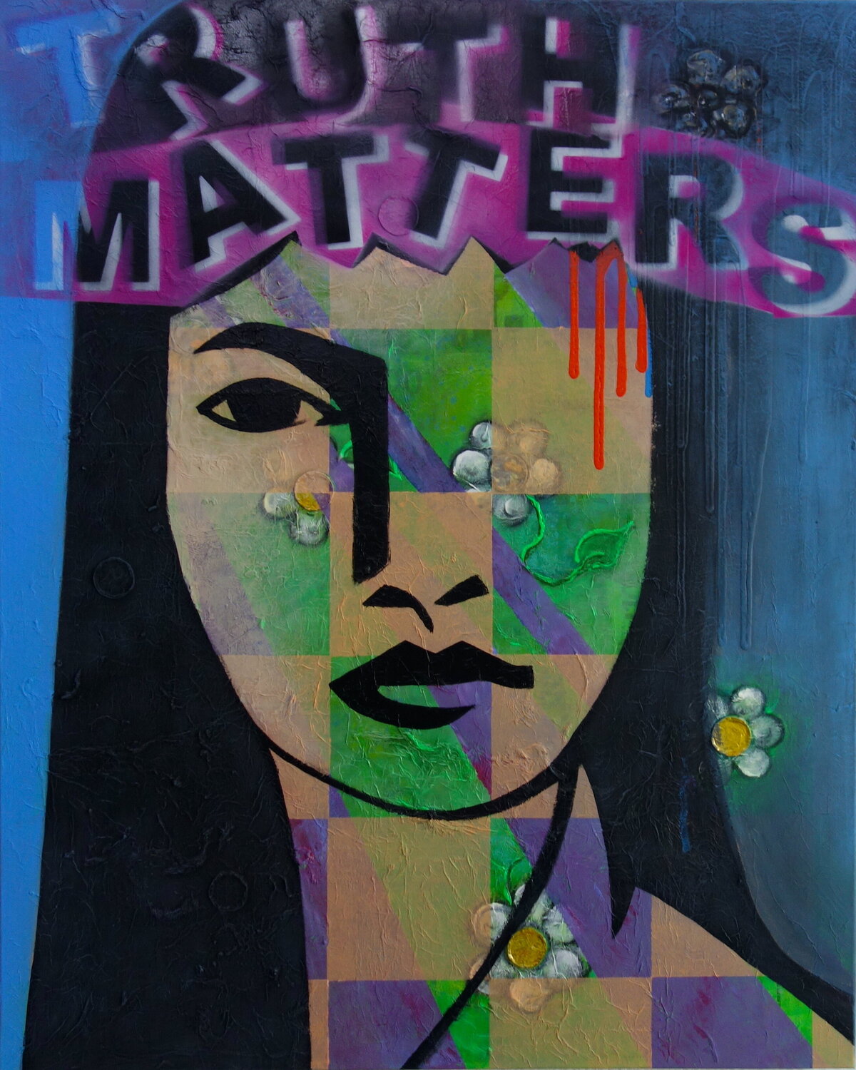 Truth matters Veronika Ban Original painting for sale