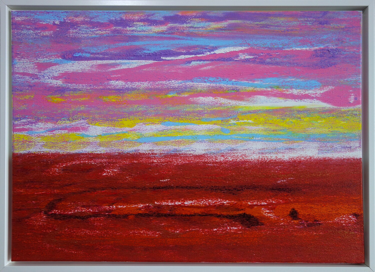 Abstract experimental landscape painting Veronika Ban Original painting for sale