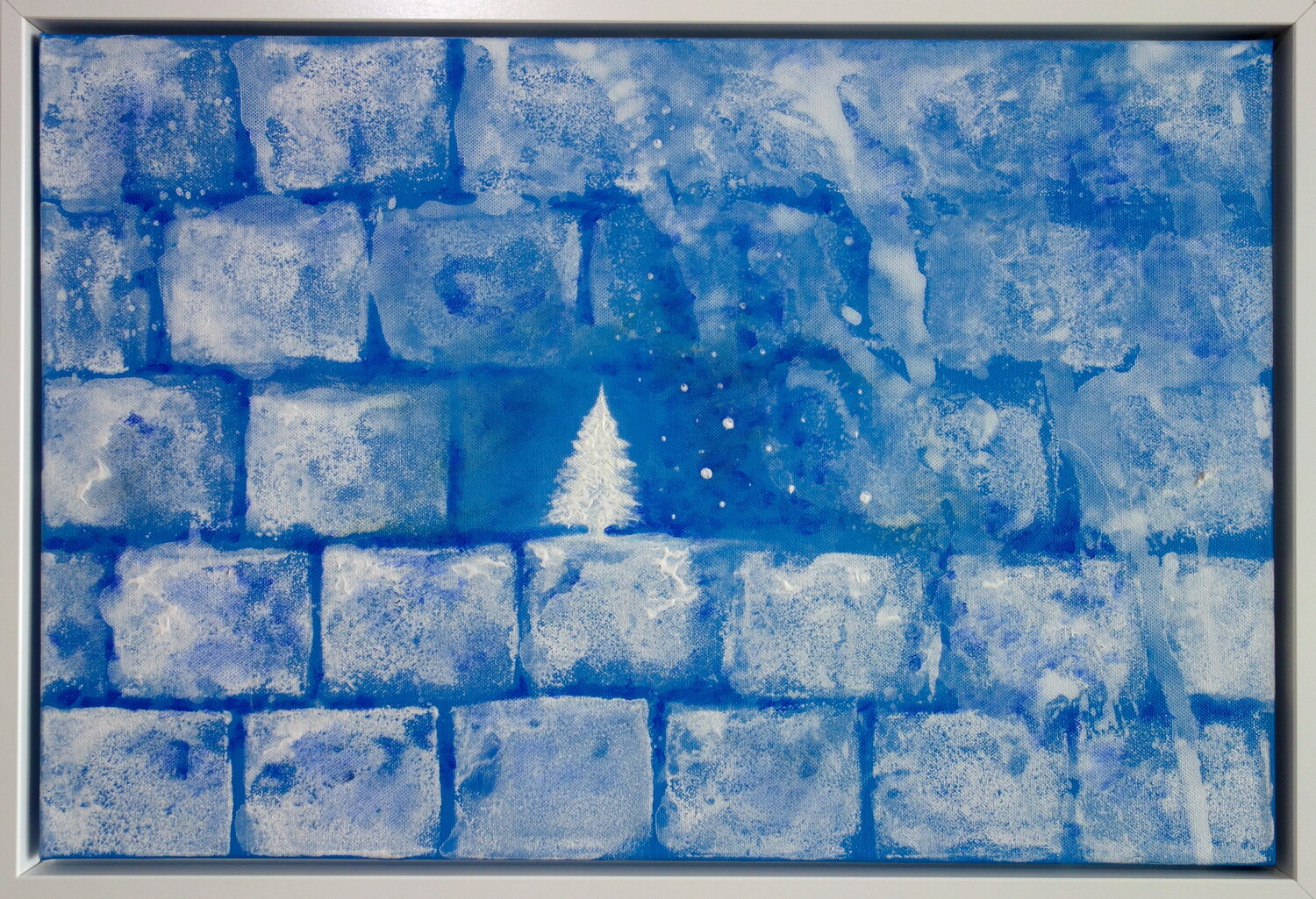 Blue winter Veronika Ban Original painting for sale