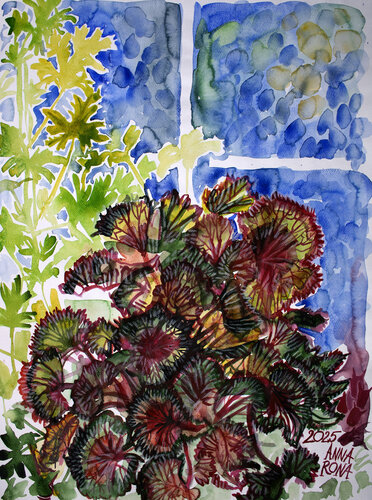 Fenster im Atelier 1 by Anna Rona, Painting for Sale on Select