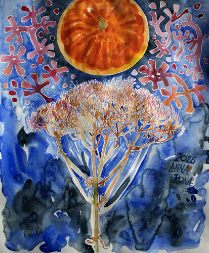 Der Herbst kommt by Anna Rona, Painting for Sale on Select