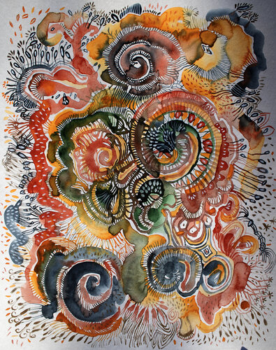 Herbstfarben by Anna Rona, Painting for Sale on Select