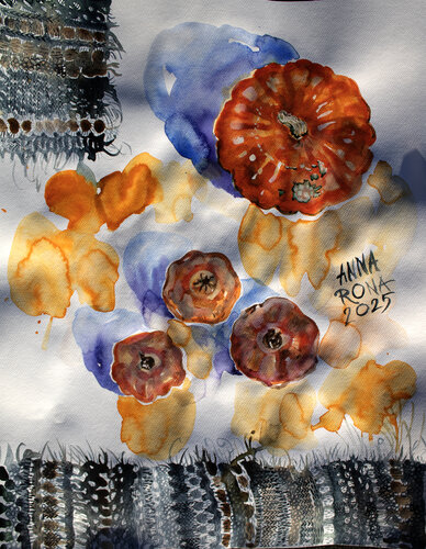 Herbstfarben 1 by Anna Rona, Painting for Sale on Select