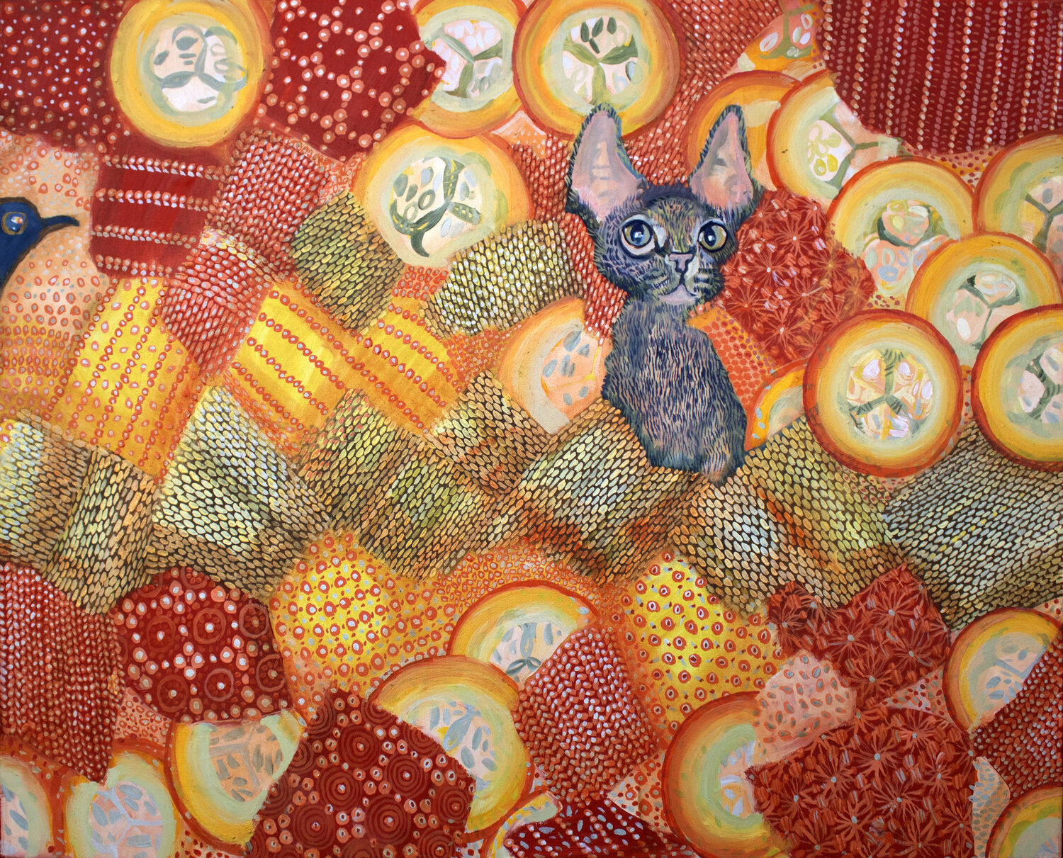 Ohren im Garten der Phantasie Anna Rona Original painting for sale
