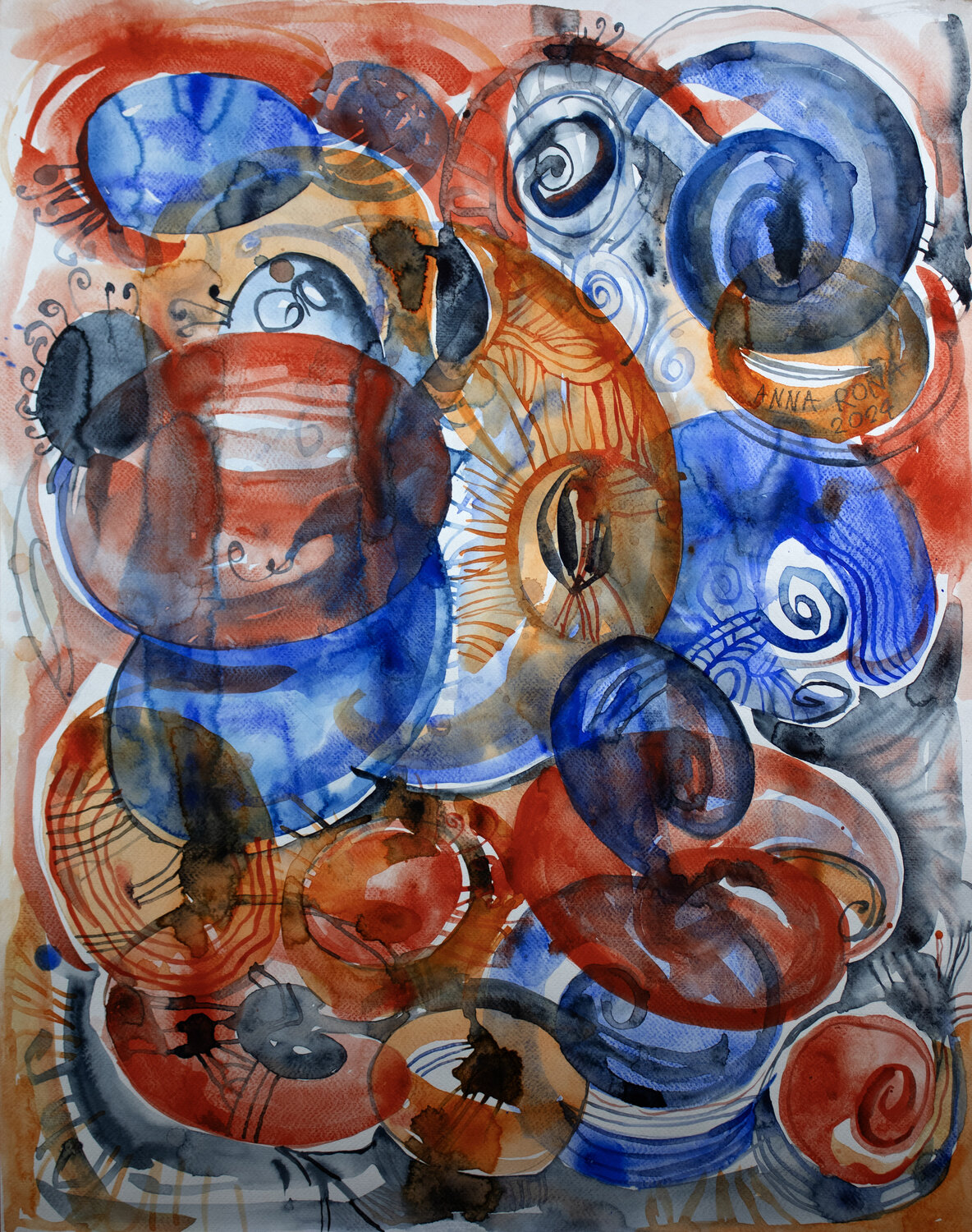 Komposition 1 Anna Rona Original painting for sale