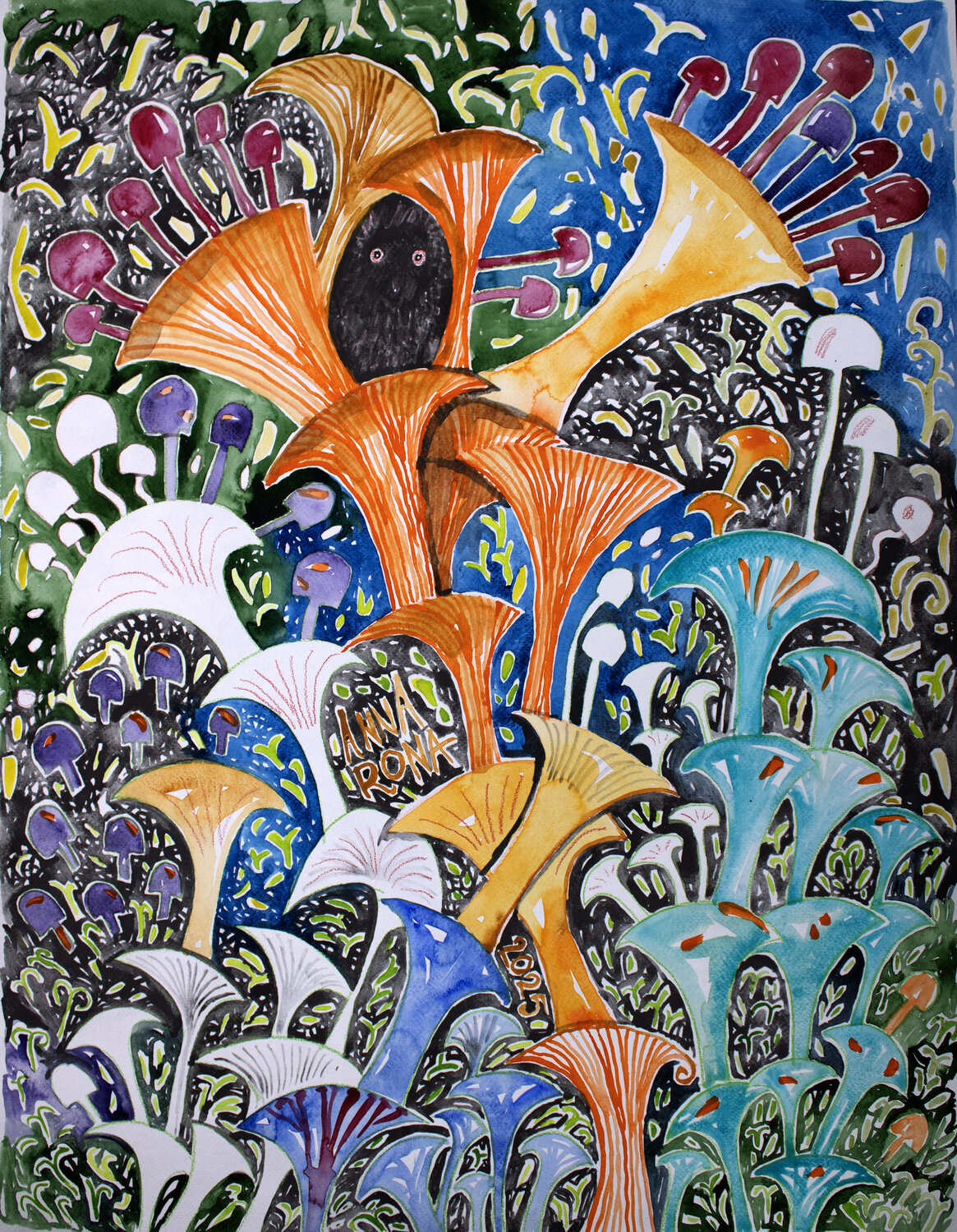 Sehnsucht nach dem feuchten Wald. Anna Rona Original painting for sale