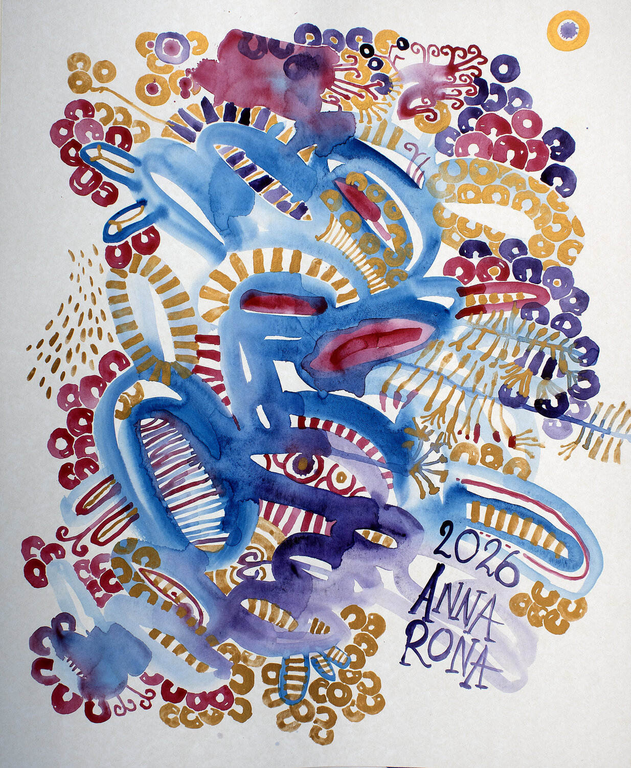 Februar-Abstraktion Anna Rona Original painting for sale