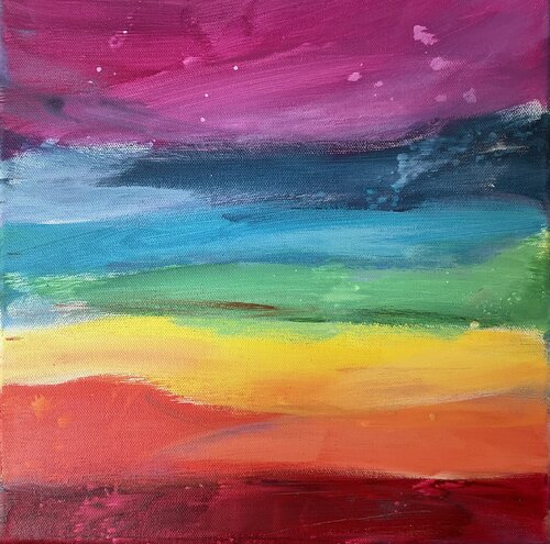 Farbmeditation in Harmonie by Susanna Schorr, Painting for Sale on Select