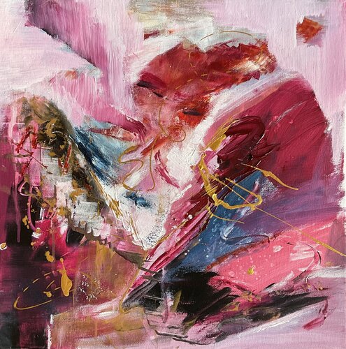Goldener Garten - eine Oase des Glücks by Susanna Schorr, Painting for Sale on Select