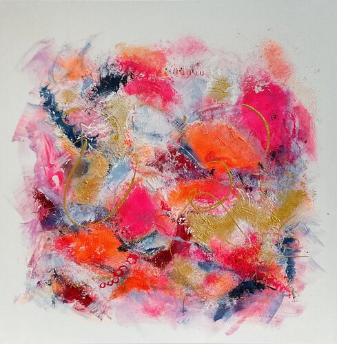 Luminous Essence – Golden Whisper by Susanna Schorr, Painting for Sale on Select