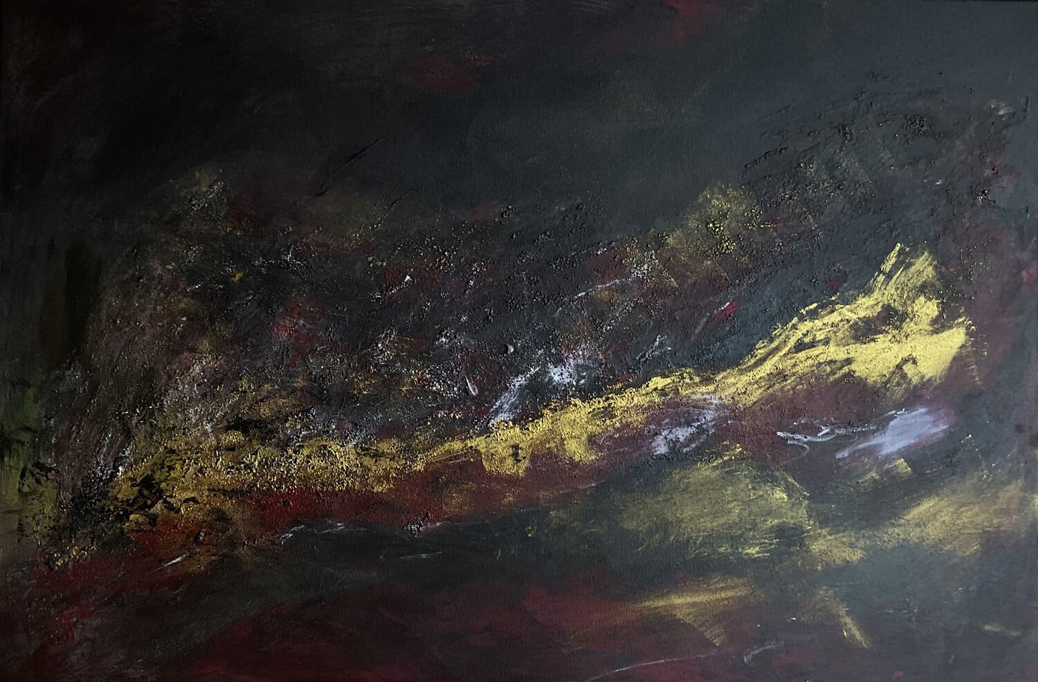 Galaxie - zeitlos elegante Abstraktion Susanna Schorr Original painting for sale