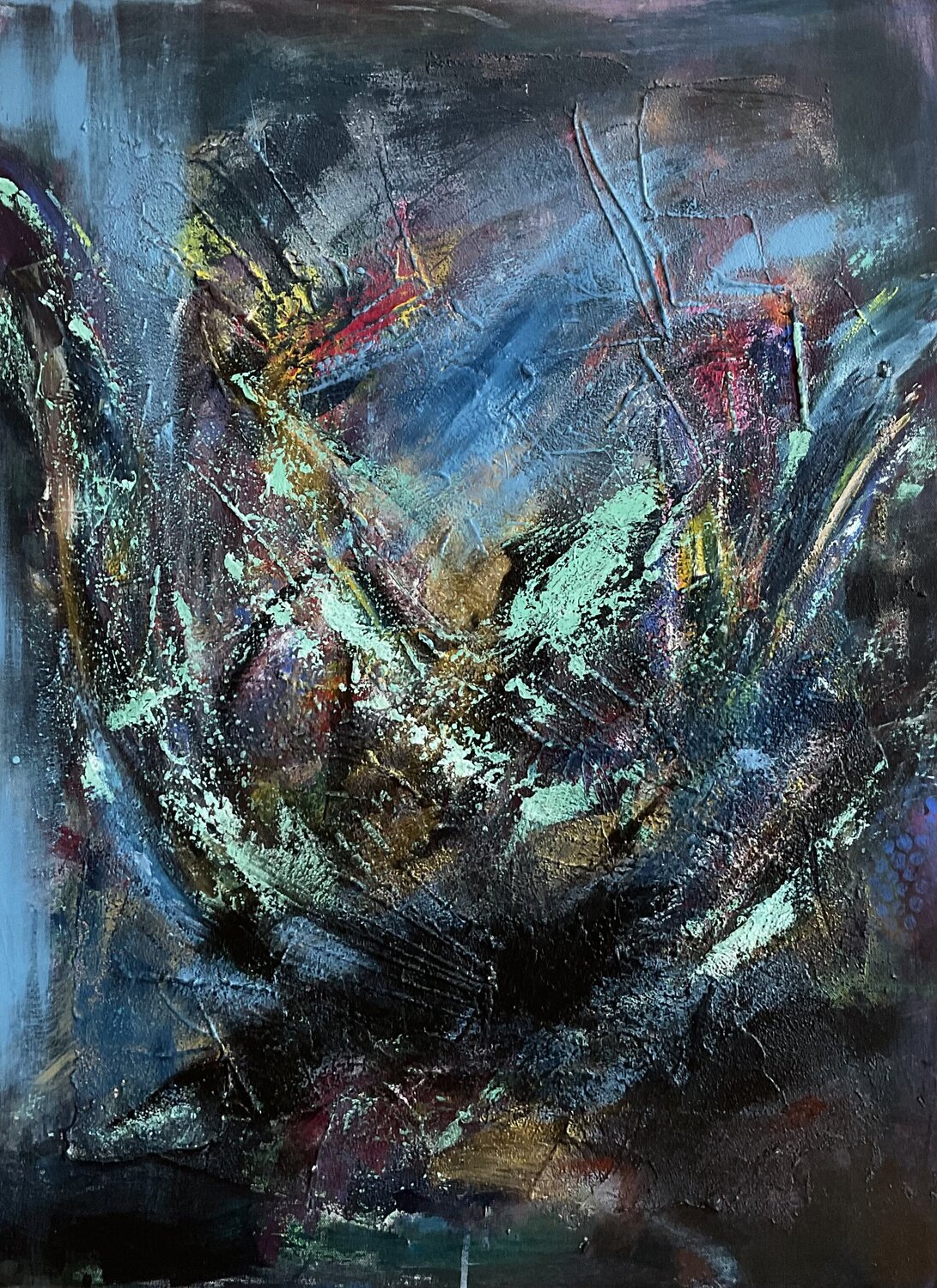 Lotus Glow - Susanna Schorr Original painting for sale