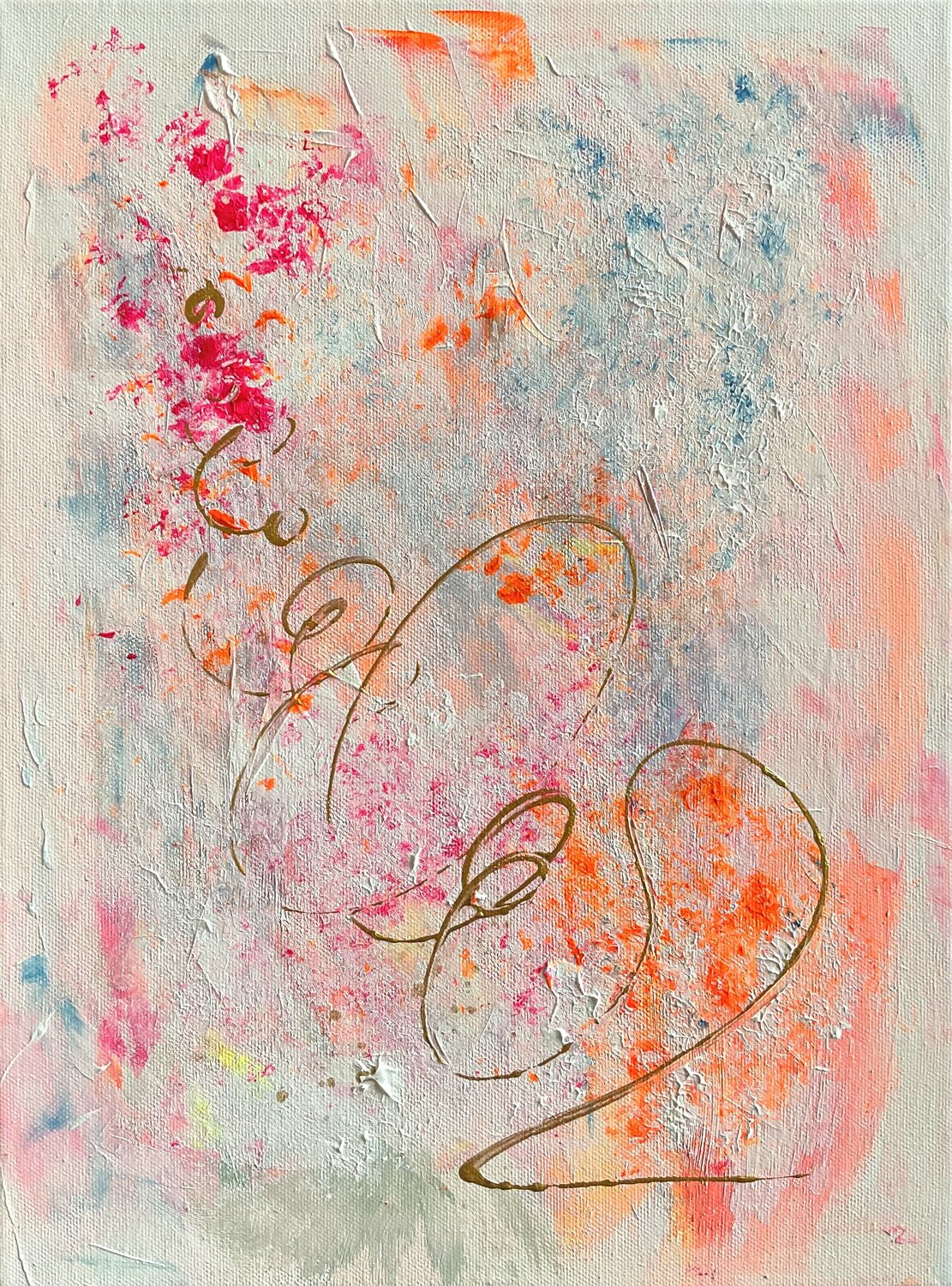 Goldener Pfad Susanna Schorr Original painting for sale