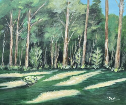At the Edge of the Woods by Dawn Nagle, Painting for Sale on Select