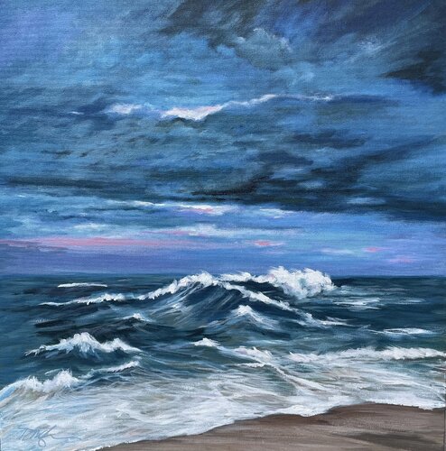 Stormy Seas by Dawn Nagle, Painting for Sale on Select