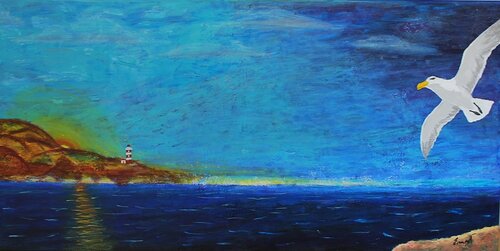 Despuntando el día by Ernest Carneado Ferreri, Painting for Sale on Select