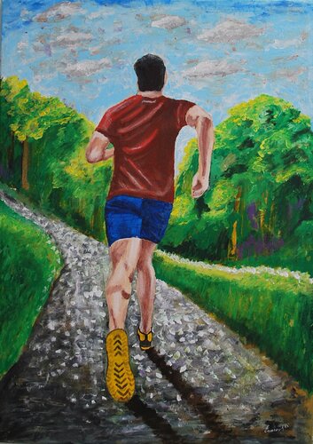 Entrenando by Ernest Carneado Ferreri, Painting for Sale on Select