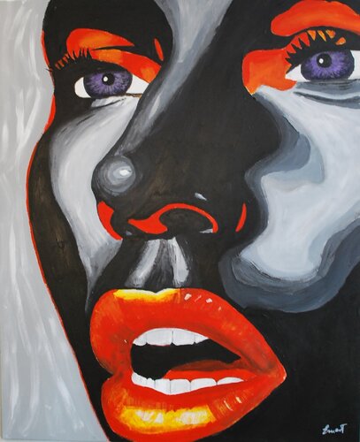 contraste de belleza by Ernest Carneado Ferreri, Painting for Sale on Select
