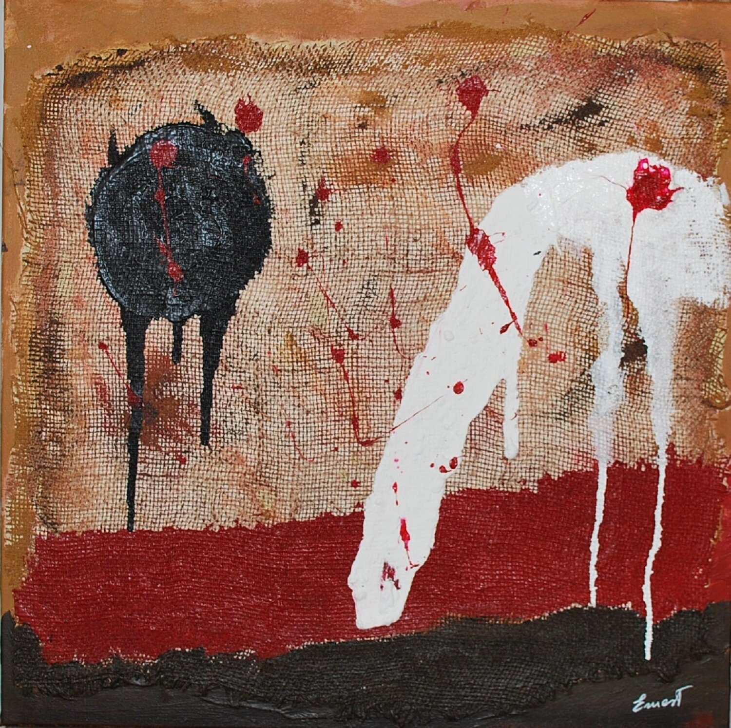 Maltrato animal Ernest Carneado Ferreri Original painting for sale