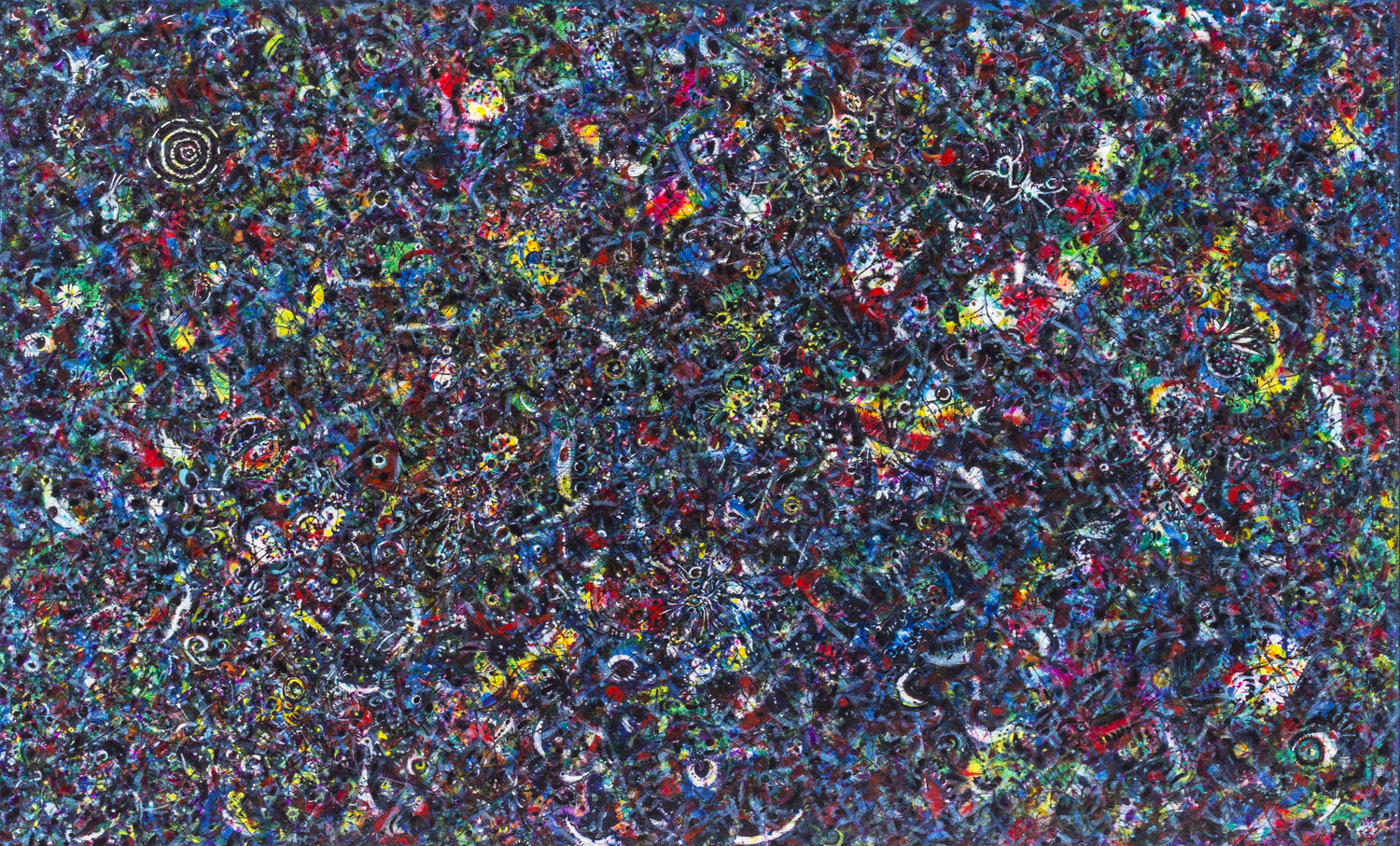 Bio-michromatrixtic galaxy Jose Antonio Salvador Corrales Moreno Original painting for sale