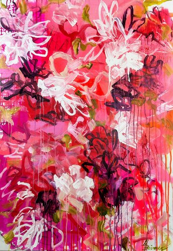 Love is all around me by Ute Bivona, Painting for Sale on Select