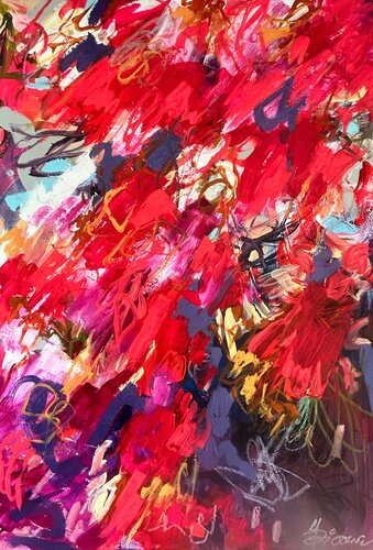 It's raining love by Ute Bivona, Painting for Sale on Select