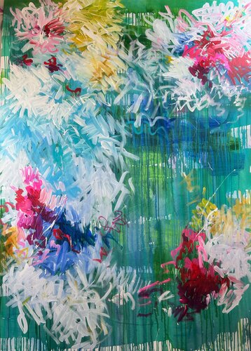 Thinking of Sardinia by Ute Bivona, Painting for Sale on Select